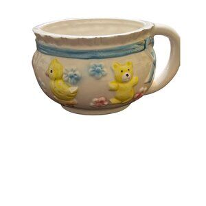 Vintage Giftwares Co. Nancy Pew Ceramic Planter Mug Nursery Decor 5.5" x 3"